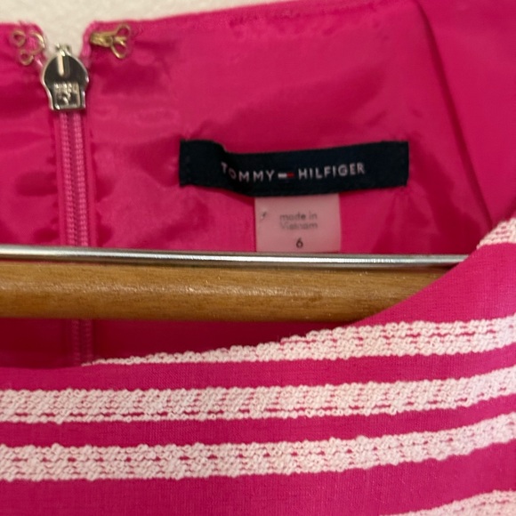 Tommy Hilfiger NWT Pink and White Striped Sleeveless Dress fully lined size 6 - Picture 4 of 14